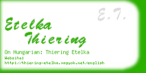 etelka thiering business card